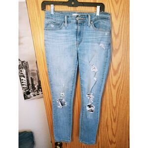 Levi Strauss & Co. 711 Skinny Distressed Ripped Jeans Size 28